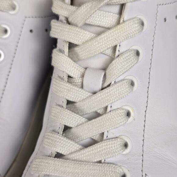 Tory Burch Womens Howell Court Sneaker Size 6.5 White Leather Snake Casual Shoe - Picture 14 of 14